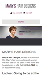 Mobile Screenshot of maryshairdesigns.com